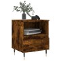 Mesitas noche 2 uds madera ingeniería roble ahumado 40x35x50 cm de vidaXL, Mesitas de noche - Ref: Foro24-830615, Precio: 70,...
