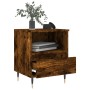 Mesitas noche 2 uds madera ingeniería roble ahumado 40x35x50 cm de vidaXL, Mesitas de noche - Ref: Foro24-830615, Precio: 70,...