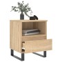 Mesitas noche 2 uds madera ingeniería roble Sonoma 40x35x50 cm de vidaXL, Mesitas de noche - Ref: Foro24-830643, Precio: 86,3...