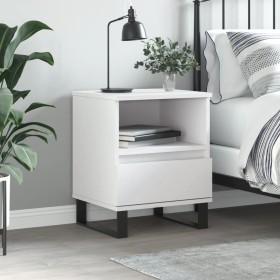 Mesita de noche madera contrachapada blanco 40x35x50 cm de vidaXL, Mesitas de noche - Ref: Foro24-830636, Precio: 55,89 €, De...