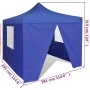 Cenador plegable azul con 4 paredes 3x3 m de vidaXL, Carpas y cenadores - Ref: Foro24-41466, Precio: 138,28 €, Descuento: %