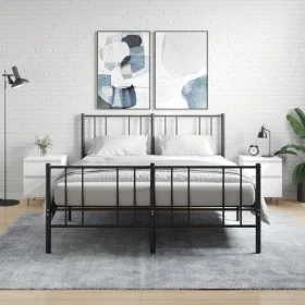 Mesitas de noche 2 uds madera de ingeniería blanco 40x35x50 cm de vidaXL, Mesitas de noche - Ref: Foro24-830669, Precio: 87,9...