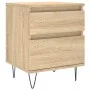 Sonoma oak engineered wood bedside table 40x35x50 cm by vidaXL, Nightstands - Ref: Foro24-830674, Price: 46,59 €, Discount: %