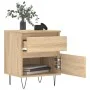 Sonoma oak engineered wood bedside table 40x35x50 cm by vidaXL, Nightstands - Ref: Foro24-830674, Price: 46,59 €, Discount: %