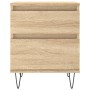 Mesita de noche madera de ingeniería roble Sonoma 40x35x50 cm de vidaXL, Mesitas de noche - Ref: Foro24-830674, Precio: 47,32...