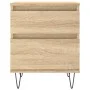 Sonoma oak engineered wood bedside table 40x35x50 cm by vidaXL, Nightstands - Ref: Foro24-830674, Price: 46,59 €, Discount: %