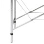 Camilla de masaje plegable 2 zonas estructura de aluminio negra de vidaXL, Mesas de masaje - Ref: Foro24-110088, Precio: 161,...