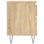 Sonoma oak engineered wood bedside table 40x35x50 cm by vidaXL, Nightstands - Ref: Foro24-830674, Price: 46,59 €, Discount: %