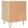 Sonoma oak engineered wood bedside table 40x35x50 cm by vidaXL, Nightstands - Ref: Foro24-830674, Price: 46,59 €, Discount: %