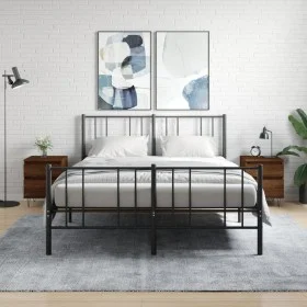 Nachttische, 2 Stück, Eichenbraun, Holzwerkstoff, 40 x 35 x 50 cm von vidaXL, Nachttische - Ref: Foro24-830683, Preis: 70,48 ...