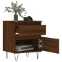 Mesitas noche 2 uds madera ingeniería marrón roble 40x35x50 cm de vidaXL, Mesitas de noche - Ref: Foro24-830683, Precio: 71,3...