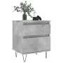 Concrete gray engineered wood bedside table 40x35x50 cm by vidaXL, Nightstands - Ref: Foro24-830676, Price: 46,79 €, Discount: %