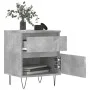 Concrete gray engineered wood bedside table 40x35x50 cm by vidaXL, Nightstands - Ref: Foro24-830676, Price: 46,79 €, Discount: %