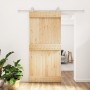 Puerta corredera con herrajes madera maciza de pino 95x210 cm en Puertas | Comprar online en Foru.es