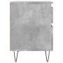 Mesita de noche madera de ingeniería gris hormigón 40x35x50 cm de vidaXL, Mesitas de noche - Ref: Foro24-830676, Precio: 47,3...