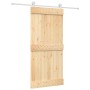 Puerta corredera con herrajes madera maciza de pino 95x210 cm en Puertas | Comprar online en Foru.es