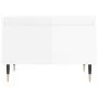 Mesas centro 2 uds madera ingeniería blanco brillo 50x46x35 cm de vidaXL, Mesas de centro - Ref: Foro24-830849, Precio: 57,41...