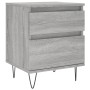 Mesita de noche 2 uds madera ingeniería gris Sonoma 40x35x50 cm de vidaXL, Mesitas de noche - Ref: Foro24-830681, Precio: 76,...