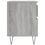 Mesita de noche 2 uds madera ingeniería gris Sonoma 40x35x50 cm de vidaXL, Mesitas de noche - Ref: Foro24-830681, Precio: 76,...