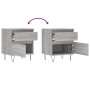 Mesita de noche 2 uds madera ingeniería gris Sonoma 40x35x50 cm de vidaXL, Mesitas de noche - Ref: Foro24-830681, Precio: 76,...