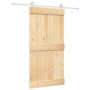 Puerta corredera con herrajes madera maciza de pino 100x210 cm en Puertas | Comprar online en Foru.es