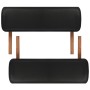 Camilla de masaje plegable 3 zonas estructura de madera negra de vidaXL, Mesas de masaje - Ref: Foro24-110081, Precio: 167,89...