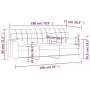 3-seater sofa with light gray fabric cushions 180 cm by vidaXL, Sofas - Ref: Foro24-3200790, Price: 275,11 €, Discount: %