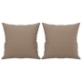 Sofá de 2 plazas con cojines cuero sintético capuchino 120 cm de vidaXL, Sofás - Ref: Foro24-3200802, Precio: 202,74 €, Descu...