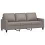 Sofá de 3 plazas con taburete de tela gris taupe 180 cm de vidaXL, Sofás - Ref: Foro24-3201044, Precio: 360,30 €, Descuento: %