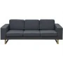 Sofá de 3 plazas tela gris oscuro de vidaXL, Sofás - Ref: Foro24-243187, Precio: 413,95 €, Descuento: %