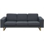 Sofá de 3 plazas tela gris oscuro de vidaXL, Sofás - Ref: Foro24-243187, Precio: 420,46 €, Descuento: %