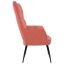 Silla de relajación de terciopelo rosa de vidaXL, Sillones - Ref: Foro24-328077, Precio: 109,18 €, Descuento: %