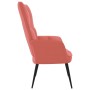 Silla de relajación de terciopelo rosa de vidaXL, Sillones - Ref: Foro24-328077, Precio: 111,44 €, Descuento: %