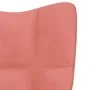 Silla de relajación de terciopelo rosa de vidaXL, Sillones - Ref: Foro24-328077, Precio: 109,18 €, Descuento: %