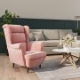Sillón de terciopelo rosa de vidaXL, Sillones - Ref: Foro24-324063, Precio: 265,47 €, Descuento: %