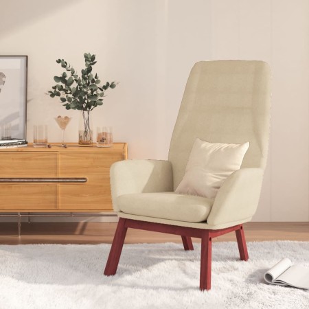 Sillón de relax de tela color crema de vidaXL, Sillones - Ref: Foro24-341385, Precio: 140,95 €, Descuento: %