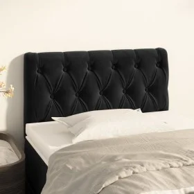 Kopfteil aus schwarzem Samt, 80 x 7 x 78/88 cm von vidaXL, Kopf- und Fußteile - Ref: Foro24-346308, Preis: 48,39 €, Rabatt: %