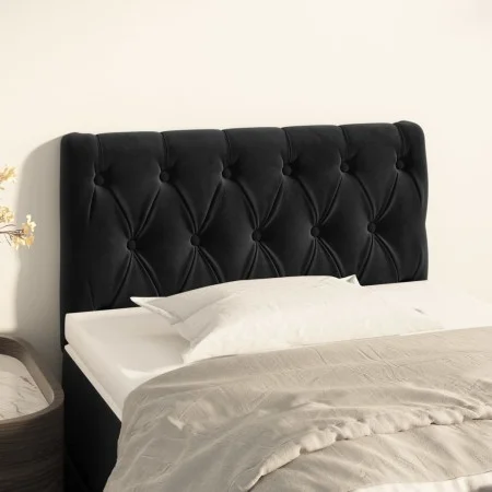 Cabecero de terciopelo negro 80x7x78/88 cm de vidaXL, Cabeceros y pies de cama - Ref: Foro24-346308, Precio: 48,39 €, Descuen...
