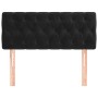 Cabecero de terciopelo negro 100x7x78/88 cm de vidaXL, Cabeceros y pies de cama - Ref: Foro24-346336, Precio: 48,65 €, Descue...