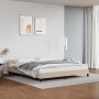 Estructura de cama cabecero cuero sintético capuchino 160x200cm de vidaXL, Camas y somieres - Ref: Foro24-347512, Precio: 127...
