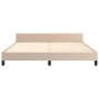 Estructura de cama cabecero cuero sintético capuchino 160x200cm de vidaXL, Camas y somieres - Ref: Foro24-347512, Precio: 127...
