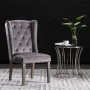 Sillas de comedor 2 unidades terciopelo gris de vidaXL, Sillas de comedor - Ref: Foro24-3055850, Precio: 463,74 €, Descuento: %