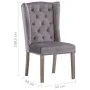 Sillas de comedor 2 unidades terciopelo gris de vidaXL, Sillas de comedor - Ref: Foro24-3055850, Precio: 463,74 €, Descuento: %