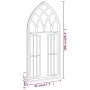 Black iron mirror for indoor use 100x45 cm by vidaXL, Mirrors - Ref: Foro24-3093532, Price: 110,22 €, Discount: %