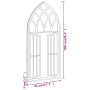 Espejo hierro negro para uso interior 100x45 cm de vidaXL, Espejos - Ref: Foro24-3093532, Precio: 129,52 €, Descuento: %