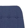 Sillón mecedora con taburete tela azul de vidaXL, Mecedoras - Ref: Foro24-3097708, Precio: 149,02 €, Descuento: %