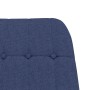 Sillón mecedora con taburete tela azul de vidaXL, Mecedoras - Ref: Foro24-3097708, Precio: 151,38 €, Descuento: %