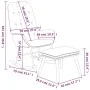 Sillón mecedora con taburete tela azul de vidaXL, Mecedoras - Ref: Foro24-3097708, Precio: 149,02 €, Descuento: %