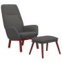 Sillón de relax con taburete tela gris oscuro de vidaXL, Sillones - Ref: Foro24-3097872, Precio: 152,94 €, Descuento: %