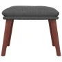 Relaxation armchair with dark gray fabric stool by vidaXL, Armchairs - Ref: Foro24-3097872, Price: 150,52 €, Discount: %